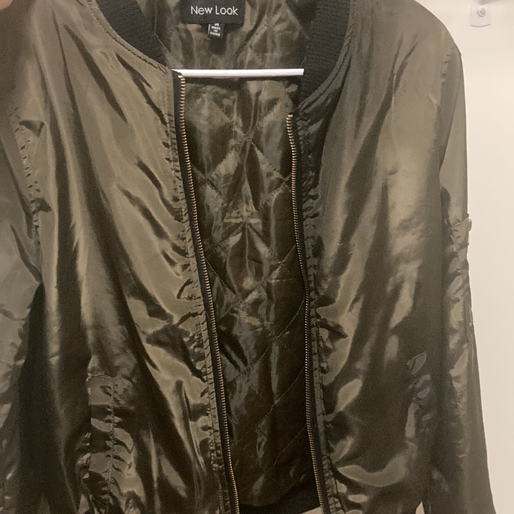 Olive green bomber jacket - Picture 6 of 8